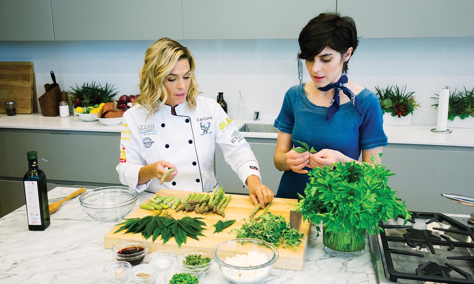 Cat Cora Bong Appetit cooks marijuana infused food Cannabis Now