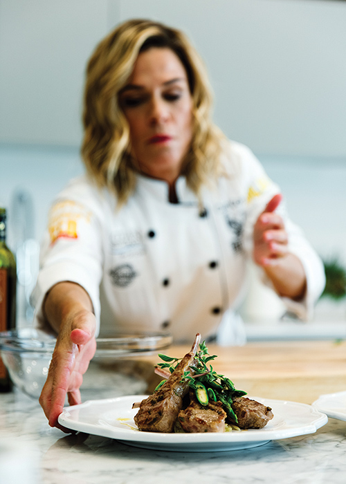 Cat Cora cooks marijuana infused lamb Cannabis Now