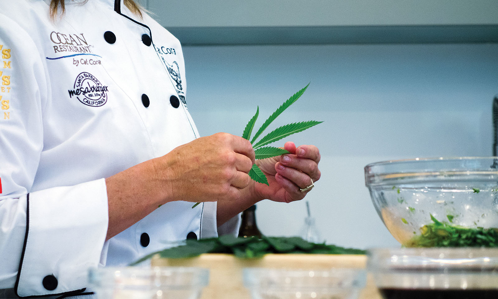 Cat Cora marijuana leaf Cannabis Now