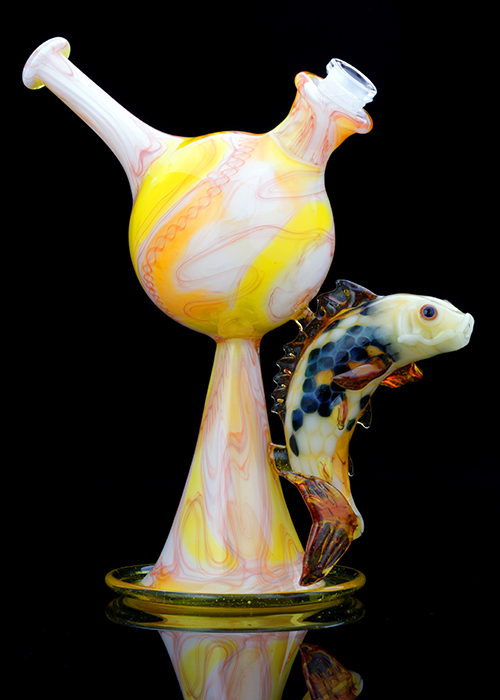 nathan belmont fish glass art