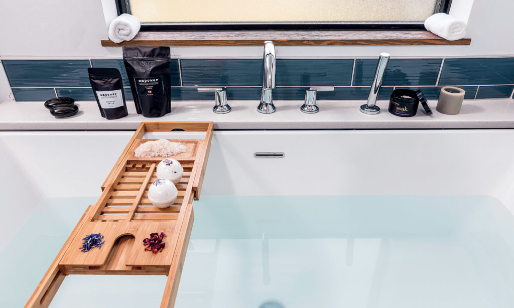 A cannabis-infused bath can be part of your daily routine if you’ve got the time to soak