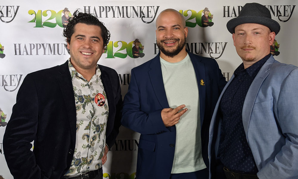 Eugenio Garcia and David Hess at Happy Munkey 420 pary in NYC.