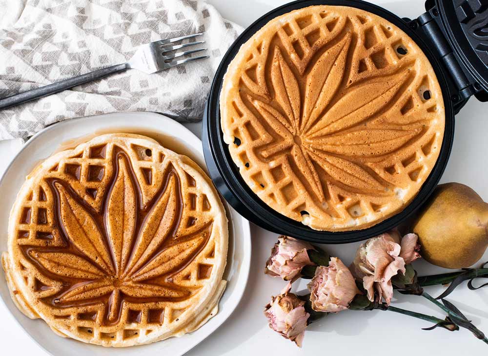 Cannabis Leaf Waffle Maker
