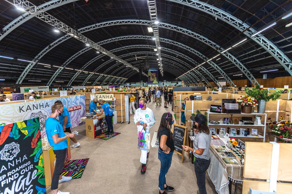 Hall of Flowers in person B2B cannabis event September 2021. 