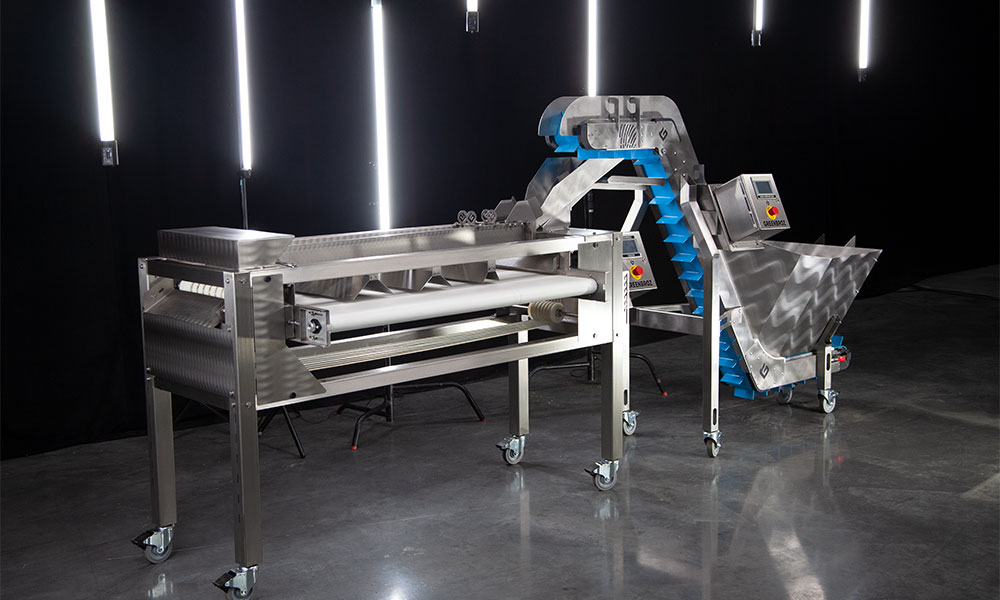 GreenBroz cannabis trimming machine