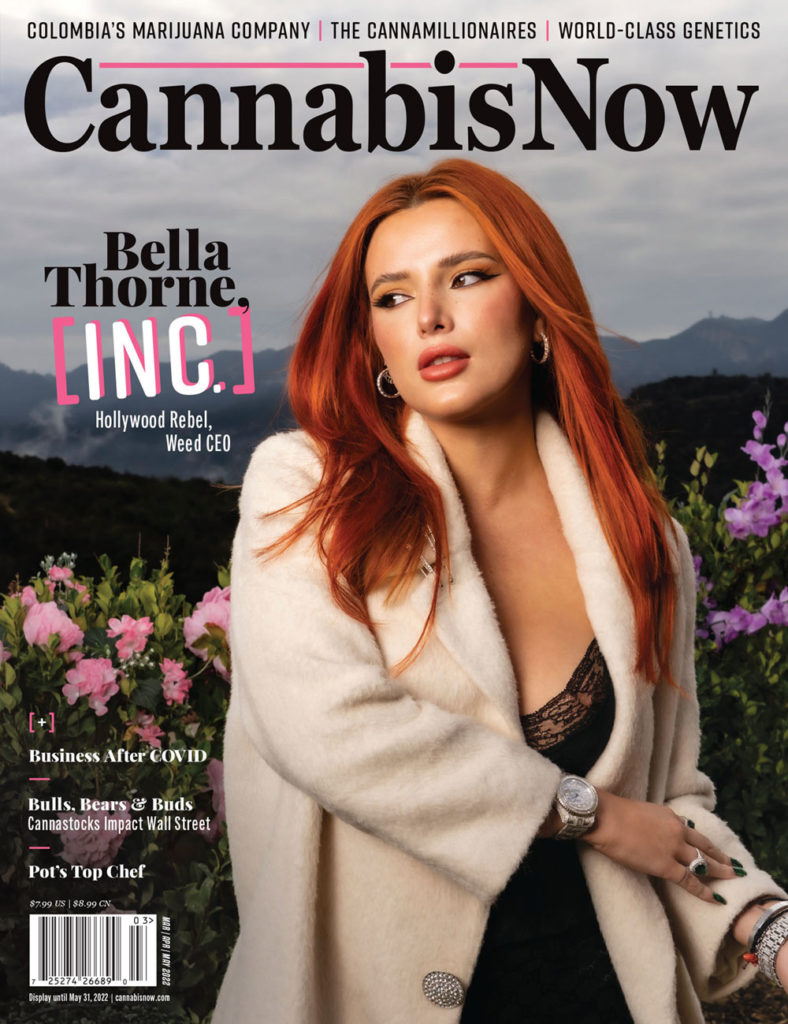 Bella Thorne on the cover of Cannabis Now magazine