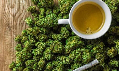 Weed, tea and a joint