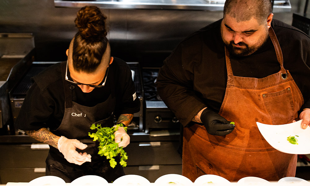 Chef Derek Upton and Chef Jordan Savell