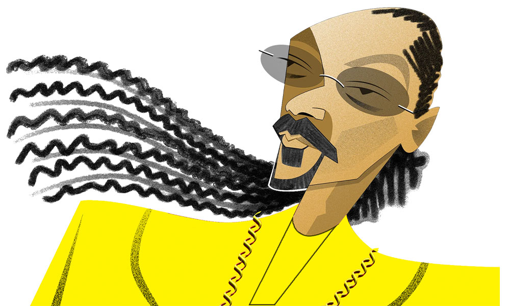 Snoop Dogg illustration by Robert Risko