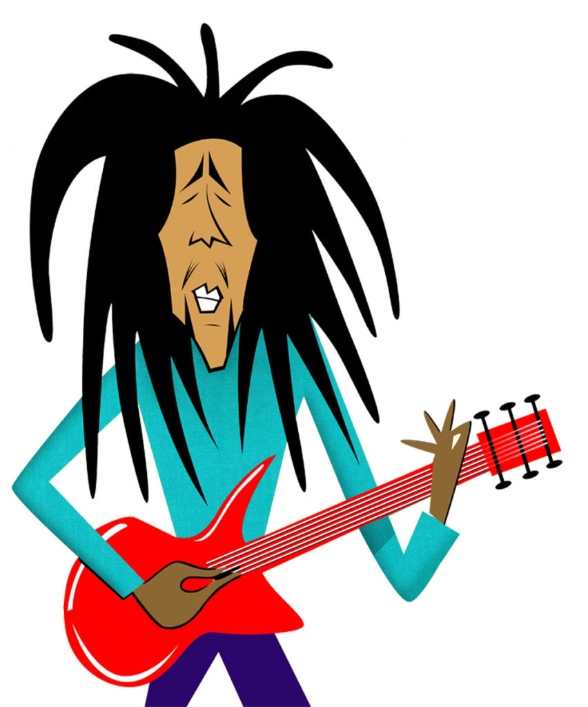 Bob Marley illustration by Robert Risko