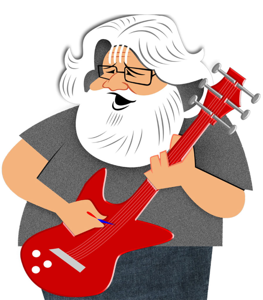 Jerry Garcia illustration by Robert Risko