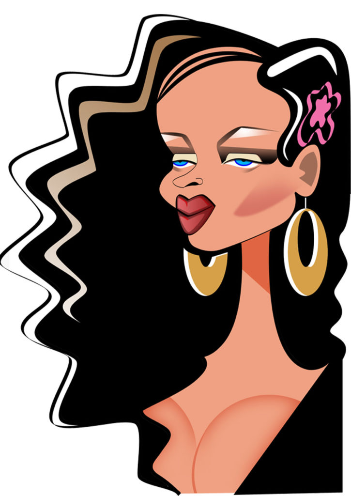 Rihanna illustration by Robert Risko