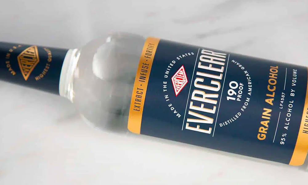 Bottle of Everclear Grain Alcohol