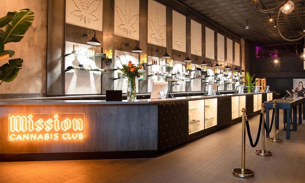 Mission Cannabis Club Interior Design