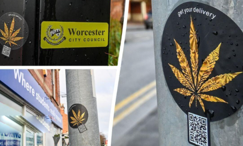 Drug dealers using QR codes stuck on lampposts to sell cannabis near schools