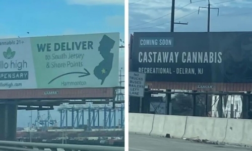 NJ Cannabis shops advertising to Philly drivers