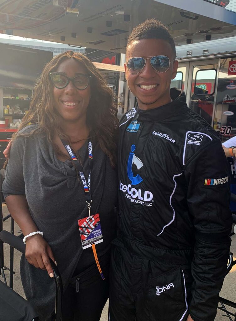 Mieko Hester-Perez with Armani Williams