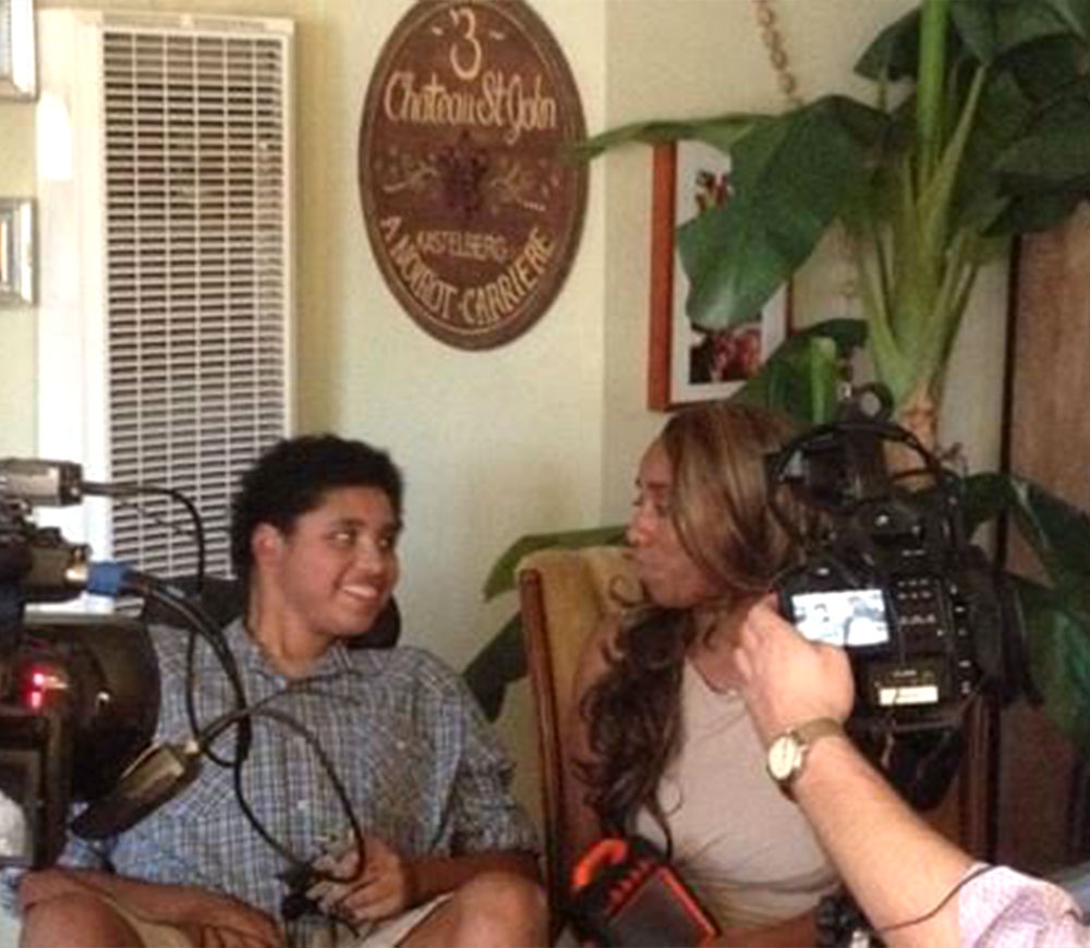 Mieko Hester-Perez with son Joey